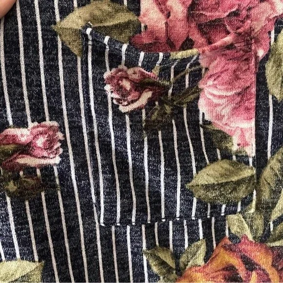 Beeson River Long Sleeve Cardigan Duster Floral & Stripes Small - NWOT - Picture 8 of 8